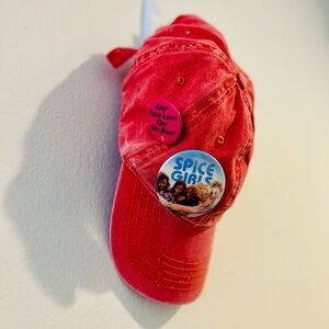 Light Red Cap with Pins